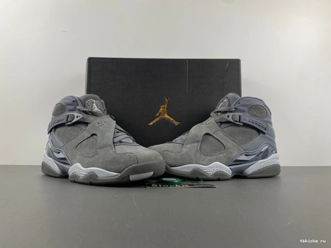 Rep TB Retro 8 Cool Grey Jordan 305381-014 0818